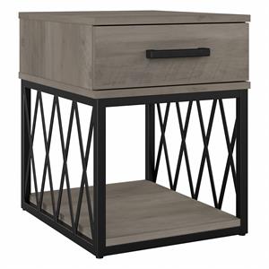 City Park Industrial End Table with Drawer