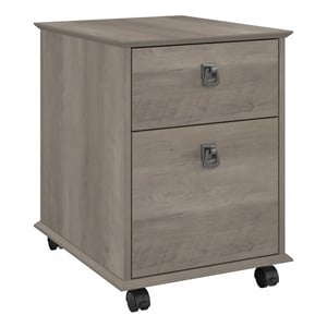 homestead farmhouse mobile file cabinet in driftwood gray - engineered wood