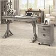 Homestead 48W Writing Desk with Drawers in Driftwood Gray - Engineered Wood