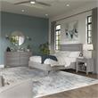 Somerset 3 Piece Full/Queen Size Bedroom Set in Platinum Gray - Engineered Wood