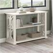 Homestead Console Table with Shelves in Linen White Oak - Engineered Wood