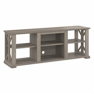 homestead farmhouse tv stand for 70 inch tv in driftwood gray - engineered wood