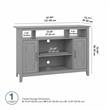 Key West Tall TV Stand for 55 Inch TV in Cape Cod Gray - Engineered Wood