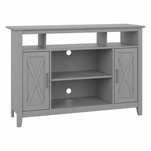 key west tall tv stand for 55 inch tv in cape cod gray - engineered wood