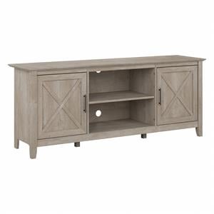 key west tv stand for 70 inch tv in washed gray - engineered wood