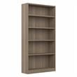 Universal Tall 5 Shelf Bookcase in Ash Gray - Engineered Wood