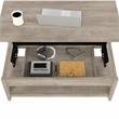 Key West Lift Top Coffee Table with Storage in Washed Gray - Engineered Wood