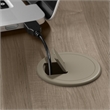 Cabot 52W 3 Position Sit to Stand Corner Desk in Ash Gray - Engineered Wood