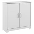 Cabot Small Storage Cabinet with Doors in White - Engineered Wood
