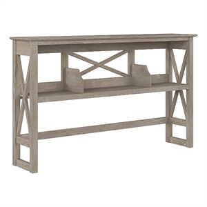 Key West 60W Desk Hutch in Washed Gray - Engineered Wood