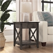 Key West End Table with Storage in Dark Gray Hickory - Engineered Wood