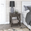 Key West Nightstand with Drawer in Dark Gray Hickory - Engineered Wood