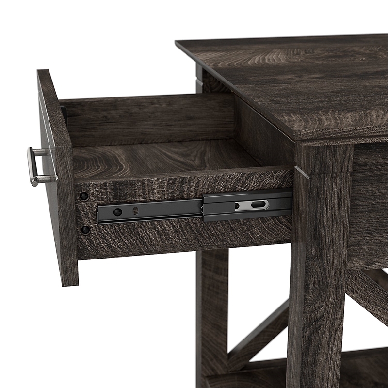 Key West Nightstand with Drawer in Dark Gray Hickory - Engineered Wood