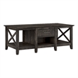 Key West Coffee Table with Storage in Dark Gray Hickory - Engineered Wood