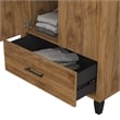 Somerset Tall Entryway Cabinet with Doors in Fresh Walnut - Engineered Wood