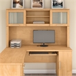 Bush Furniture Somerset 60W Hutch for L Desk in Maple Cross - Engineered Wood
