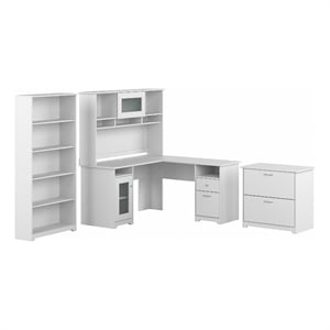 Cabot 60W L Shaped Computer Desk with Storage Set