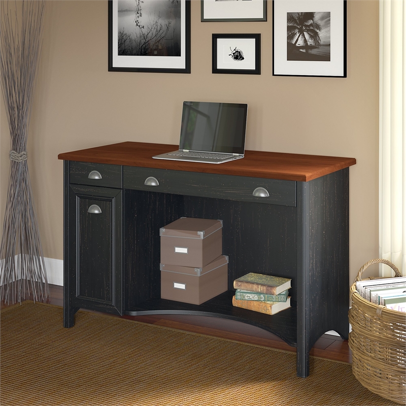 Fairview Computer Desk With Drawers In, Bush Stanford Computer Desk With Hutch