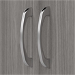 Cabot Tall Kitchen Pantry Cabinet with Doors in Modern Gray - Engineered Wood