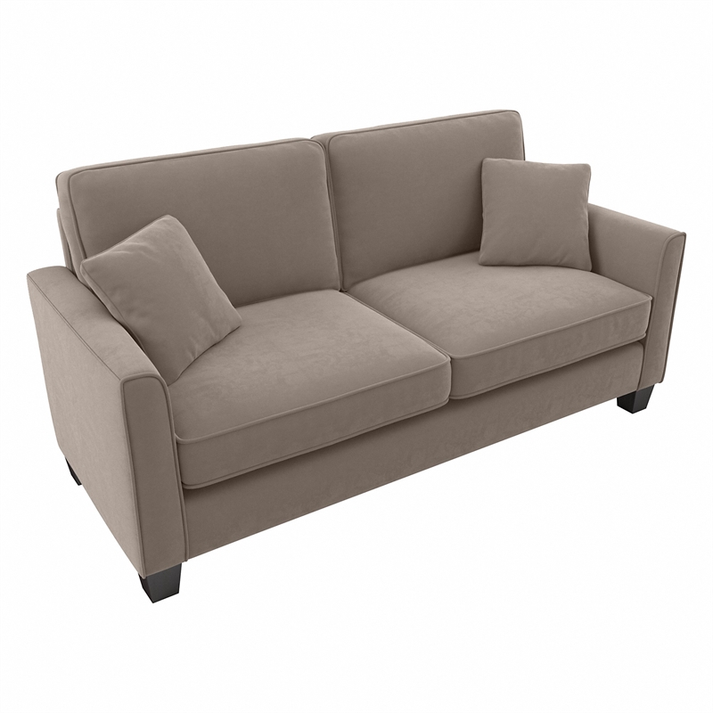 Flare 73W Sofa in Tan Microsuede Fabric Cymax Business