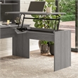 Cabot 3 Position Sit to Stand Desk Return in Modern Gray - Engineered Wood