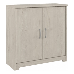Bush Furniture Cabot Small Entryway Cabinet in Linen White Oak - Engineered Wood