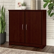 Bush Furniture Cabot Small Storage Cabinet in Harvest Cherry - Engineered Wood
