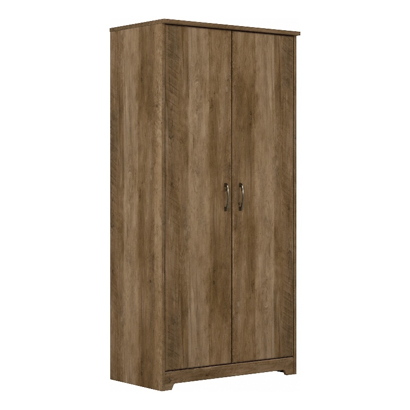 Bush Furniture Cabot Tall Bathroom Cabinet in Reclaimed Pine - Engineered Wood