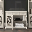Lennox 46W Buffet Cabinet with Drawers in Linen White Oak - Engineered Wood