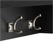 Woodland 40W Wall Mounted Coat Rack in Black Suede Oak - Engineered Wood