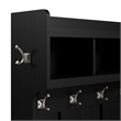 Woodland Full Entryway Storage Set with Drawers in Black Oak - Engineered Wood