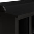 Woodland 40W Shoe Storage Bench with Shelves in Black Oak - Engineered Wood