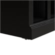 Woodland 40W Shoe Storage Bench with Shelves in Black Oak - Engineered Wood