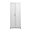 Hampton Heights 30W Tall Storage Cabinet with Doors in White - Engineered Wood