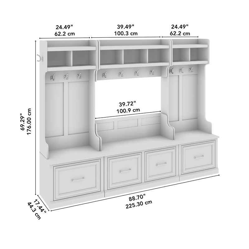 Maple Entryway Organizer