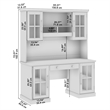 Bush Westbrook 60W Computer Desk with Hutch and Storage - Engineered Wood