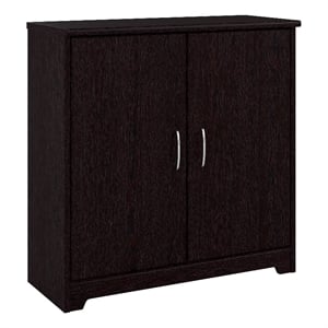 Cabot Small Entryway Cabinet with Doors in Espresso Oak - Engineered Wood