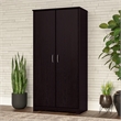 Cabot Tall Storage Cabinet with Doors in Espresso Oak - Engineered Wood