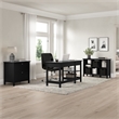 Bush Furniture Broadview Desktop Organizer in Classic Black - Engineered Wood