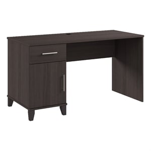 Somerset 54W Office Desk with Drawer in Storm Gray - Engineered Wood