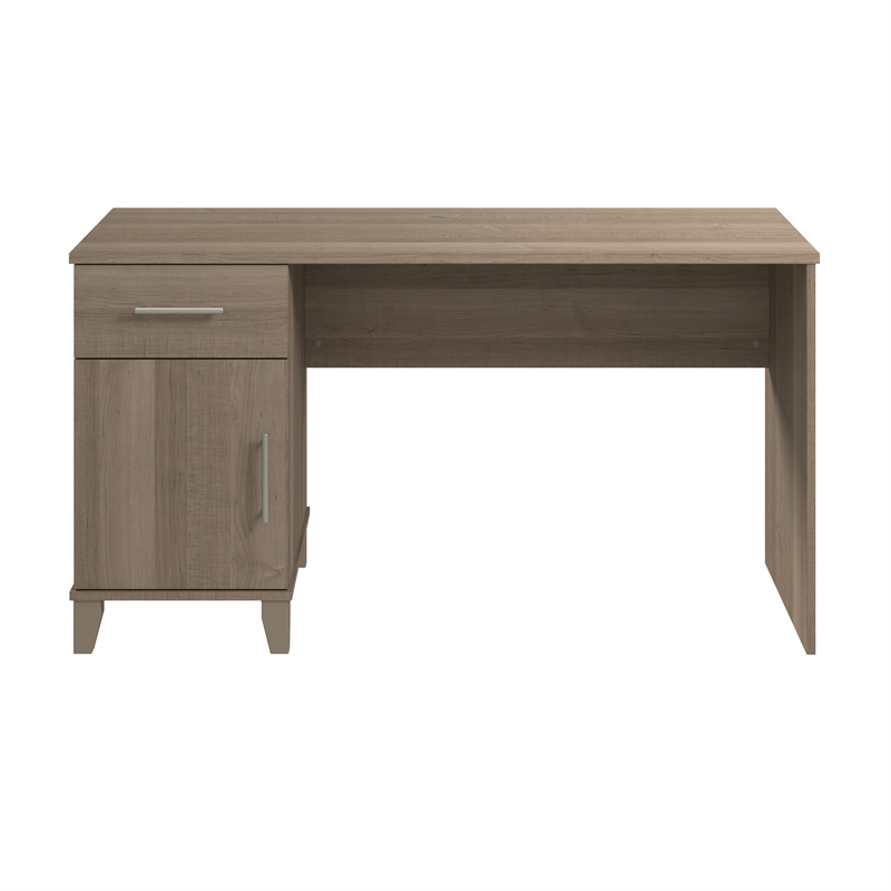 Somerset 54W Office Desk with Drawer in Ash Gray - Engineered Wood