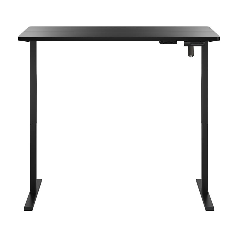 Bush Furniture Energize 55W x 24D Electric Height Adjustable Desk in Basic Black