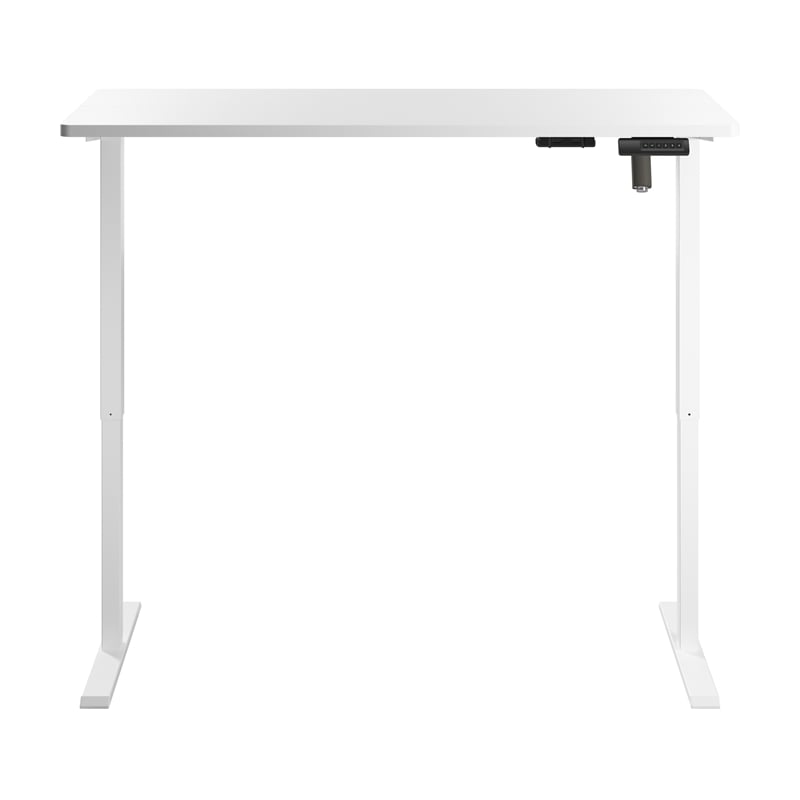 Bush Furniture Energize 55W x 24D Electric Height Adjustable Desk in Basic White