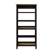 Mayfield Tall 5 Shelf Bookcase in Vintage Black and Reclaimed Pine