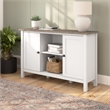 Mayfield Accent Cabinet with Doors in Pure White and Shiplap Gray
