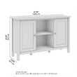 Mayfield Accent Cabinet with Doors in Vintage Black and Reclaimed Pine