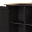 Mayfield Accent Cabinet with Doors in Vintage Black and Reclaimed Pine