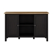 Mayfield Accent Cabinet with Doors in Vintage Black and Reclaimed Pine