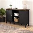 Mayfield Accent Cabinet with Doors in Vintage Black and Reclaimed Pine