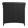 Salinas Small Storage Cabinet with Doors and Shelves in Vintage Black